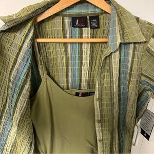 Women’s 2-pc set ALC Atlast Classics brand shirts size L. Shirt & camisole. NWT